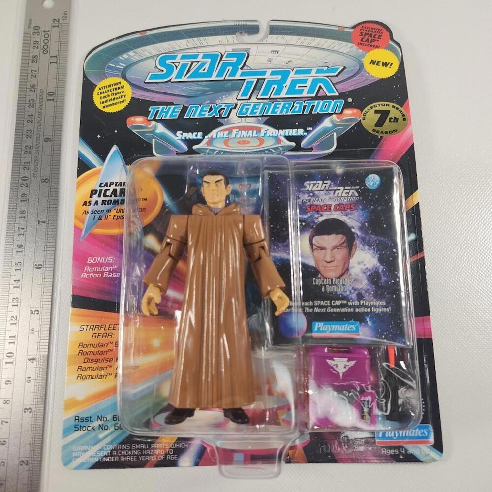 Playmates 1993 Star Trek The Next Generation Captain Picard Romulan Figure MOC